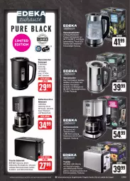 Gazetka promocyjna Edeka - Angebote der Woche - Gazetka - ważna od 30.09 do 30.09.2023 - strona 33 - produkty: brötchen, brötchenaufsatz, decke, Deckel, deka, edelstahl, eis, kaffee, kaffeemaschine, Kocher, korb, reis, super-knüller, tasse, Ti, timer, tisch, toast, toaster, wasser, wasserkocher, wassertank, ZTE