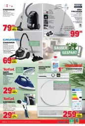 Gazetka promocyjna Edeka - Angebote der Woche - Gazetka - ważna od 30.09 do 30.09.2023 - strona 47 - produkty: akku, auto, Behälter, bügel, Bügeleisen, bürste, bürsten, dampfbügeleisen, eis, ente, hygienefilter, led-licht, Leuchte, möbel, Schal, staubsauger, Stielsauger, Teleskop, Ti, tisch, Trockner, wandhalterung, wasser, wassertank