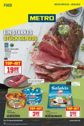 Gazetka promocyjna Metro - Food - Gazetka - ważna od 29.06 do 29.06.2022 - strona 1 - produkty: eis, entrecôte, haribo, mac, Metro, milch, natur, nuss, reis, rind, rinder, salakis, Ti, tisch, top-hit