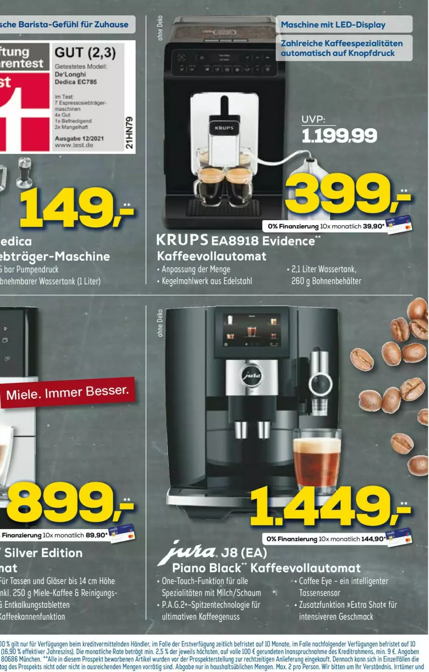 Aktueller Prospekt Euronics - Prospekte - von 15.03 bis 22.03.2023 - strona 22 - produkty: auto, ente, Gläser, Intel, kaffee, kaffeegenuss, kaffeevollautomat, krups, lack, LG, mac, miele, milch, nuss, Spezi, tablet, tablett, Tablette, tasse, Ti