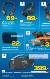 Gazetka promocyjna Euronics - Prospekte - Gazetka - ważna od 22.03 do 22.03.2023 - strona 19 - produkty: akku, bio, bluetooth-lautsprecher, eis, grundig, jbl, kopfhörer, lautsprecher, Schal, sennheiser, Ti, wasser