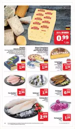 Gazetka promocyjna Marktkauf - Prospekt - Gazetka - ważna od 30.09 do 30.09.2023 - strona 14 - produkty: auer, Bau, bergader, cambozola, champignon, deutscher weichkäse, eis, elle, emmentaler, filet, fisch, forelle, frischfisch, halbfester schnittkäse, hering, Herings, kabeljaufilet, Käse, mac, Rauch, reis, rel, ring, rouge, rougette, salat, schnittkäse, Ti, tisch, weichkäse, ZTE