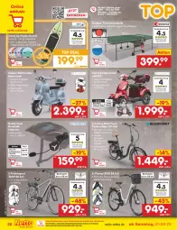 Gazetka promocyjna Netto Marken-Discount - Filial-Angebote - Gazetka - ważna od 08.04 do 08.04.2023 - strona 28 - produkty: akku, decke, eis, Elektro, Elektroroller, Kette, latte, ndk, nexus, reis, Roller, Schal, shimano, Tasche, Ti, tisch, tragetasche, uhr