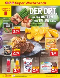 Gazetka promocyjna Netto Marken-Discount - Filial-Angebote - Gazetka - ważna od 08.04 do 08.04.2023 - strona 36 - produkty: auer, Bau, Bauer, bestpreis, bohne, bohnen, creme, direktsaft, eis, elle, frucht, fruchtjoghurt, joghur, joghurt, Kalbsleber, Kette, Kroketten, kühlregal, leckermäulchen, Mantel, mccain, milch, ndk, quark, regal, reis, saft, Speck, teller, Ti, zitrone, zitronen