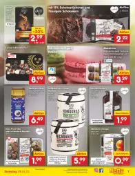 Gazetka promocyjna Netto Marken-Discount - Filial-Angebote - Gazetka - ważna od 08.04 do 08.04.2023 - strona 7 - produkty: Amber, angebot, auer, bestpreis, bohne, bohnen, bohnenkaffee, dauertiefpreis, eis, elle, ente, frucht, früchte, gin, hochland, Holz, kaffee, kaffeebohnen, kaffeekapseln, kakao, lambertz, LG, löslicher bohnenkaffee, mac, Macarons, mandarin-orangen, mandel, mandeln, morellen, mövenpick, Muffin, muffins, nuss, orange, orangen, reis, rel, schattenmorellen, schoko, schokolade, Ti, tiefpreis, ZTE, zucker