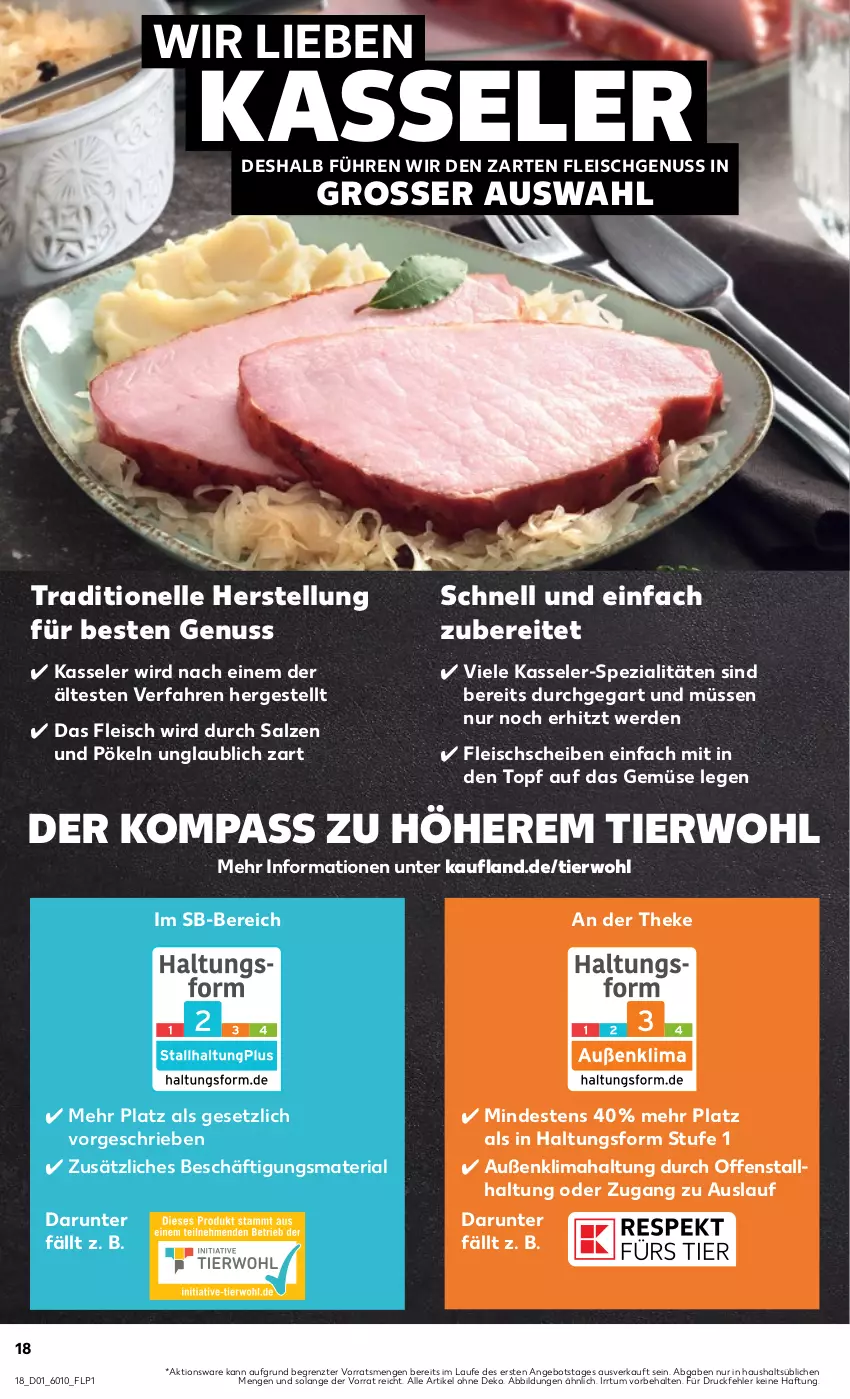 Aktueller Prospekt Kaufland - Prospekt - von 04.01 bis 10.01.2024 - strona 18 - produkty: angebot, eis, elle, erde, fleisch, kasseler, nuss, Ria, salz, Spezi, Ti, topf, ZTE