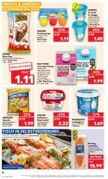 Gazetka promocyjna Kaufland - Prospekt - Gazetka - ważna od 10.01 do 10.01.2024 - strona 26 - produkty: angebot, Becher, creme, danone, danone fruchtzwerge, drink, eimer, eis, filet, fisch, fleisch, fleischsalat, frucht, fruchtzwerge, gnocchi, henglein, himbeer, hühner, joghur, joghurt, kartoffel, Kinder, Kinder Maxi, kinder maxi king, kokos, kokosnuss, lachs, lachsfilet, landjoghurt, mac, mayonnaise, milch, nadler, natur, nuss, rezept, rezepte, riegel, rwe, salat, schoko, schokoriegel, Ti, tisch, vanille, veggie, Yo, ZTE