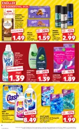 Gazetka promocyjna Kaufland - Prospekt - Gazetka - ważna od 10.01 do 10.01.2024 - strona 4 - produkty: angebot, bruno banani, carefree, Cillit, cillit bang, colorwaschmittel, deo, deospray, eis, ferrero, Ferrero Rocher, milka, raffaello, schauma, schoko, schokolade, schwarzkop, schwarzkopf, shampoo, shampoo oder spülung, slip, slipeinlagen, spülung, Ti, vernel, waschmittel, weichspüler, ZTE