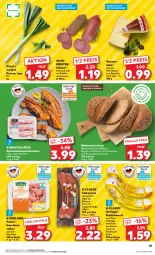 Gazetka promocyjna Kaufland - Prospekt - Gazetka - ważna od 10.01 do 10.01.2024 - strona 45 - produkty: angebot, angebote, Bau, bauchscheiben, blume, blumen, brot, brustfilet, Cabanossi, eis, filet, fleisch, fleischwurst, Geflügel, geschnetzeltes, Käse, knoblauch, korn, Kornbrot, Mantel, Meister, milch, mit knoblauch, natur, pfeffer, purland, pute, reis, salami, schnittkäse, schwein, schweine, Schweinebauch, schweinebauchscheiben, Sennenkäse, sonnenblume, sonnenblumen, Sonnenblumenkerne, sonnenblumenkernen, suppe, suppen, Ti, tisch, wein, weine, weltmeisterbrot, wurst, Zelt