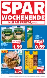 Gazetka promocyjna Kaufland - Prospekt - Gazetka - ważna od 10.01 do 10.01.2024 - strona 6 - produkty: angebot, auer, Bau, Bauer, bergader, braten, butter, butterkeks, eis, hartweizen, kakao, Käse, keks, kekse, leibniz, nuss, purland, saft, schinken, schinkenbraten, schwein, spaghetti, Ti, wein, ZTE, zucker