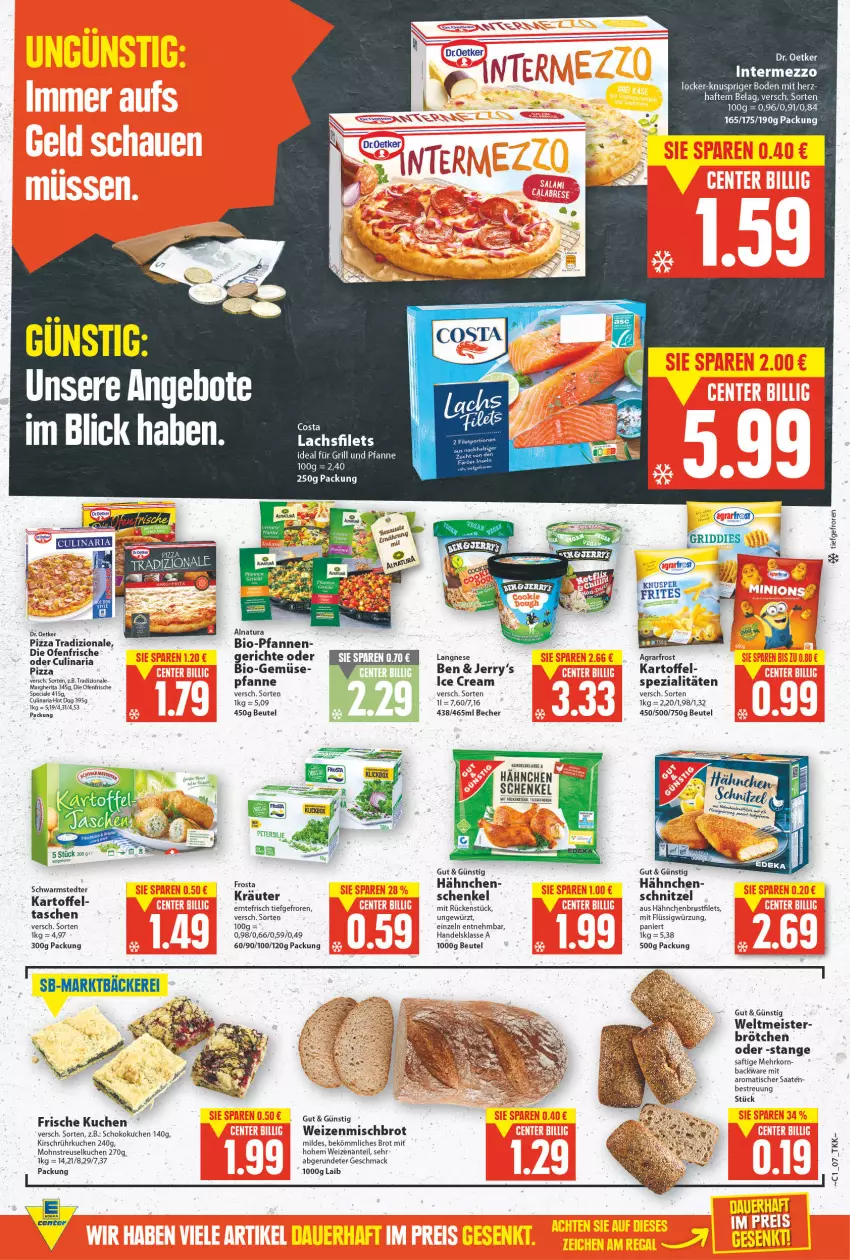 Aktueller Prospekt E Center - Angebote der Woche - von 03.01 bis 08.01.2022 - strona 7 - produkty: auer, Becher, beutel, bio, Bio-Gemüse, brot, brötchen, Dr. Oetker, eis, ente, frosta, für grill und pfanne, gewürz, grill, grill und pfanne, hähnchenbrust, henkel, ideal für grill, ideal für grill und pfanne, intermezzo, kartoffel, kirsch, korn, kräuter, kuchen, mac, Meister, natur, natura, petersilie, pfanne, pfannen, pizza, pizza tradizionale, saft, schenkel, schnitzel, schoko, schwarmstedter, Spezi, Streuselkuchen, Tasche, taschen, Ti, tisch, tradizionale, und pfanne, weizenmischbrot