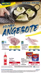 Gazetka promocyjna Metro - Wochen-Angebote - Gazetka - ważna od 27.09 do 27.09.2025 - strona 1 - produkty: abholpreise, angebot, angebote, eis, filet, flasche, geschirr, geschirrspülmittel, getränk, getränke, ilag, Metro, metro gastro, Palette, Rauch, reis, Rotbarsch, rotbarschfilet, rwe, schwein, schweine, schweinenacken, somat, spülmittel, Ti, tiefpreis, wein, weine, Wild