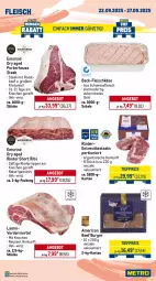 Gazetka promocyjna Metro - Wochen-Angebote - Gazetka - ważna od 27.09 do 27.09.2025 - strona 3 - produkty: angebot, beef, braten, burger, decke, Deckel, eis, entrecôte, filet, fleisch, fleischkäse, gewürz, Käse, krustenbraten, küche, Küchen, lamm, Metro, natur, reis, rind, rinder, Rinderrippen, Rippen, roastbeef, saft, Schal, Schale, schwein, schweine, schweinefleisch, schweinenacken, steak, steakhüfte, steaks, tafelspitz, Ti, tiefpreis, wein, weine