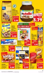 Gazetka promocyjna Kaufland - Gazetka - ważna od 12.10 do 12.10.2022 - strona 13 - produkty: angebot, angebote, beutel, caramel, cerealien, cin, creme, de beukelaer, Doppelkekse, elle, getränk, getränke, getränkepulver, hafer, haselnuss, kakao, keks, kekse, knoppers, kölln, korn, lindor, lindt, milch, müsli, nesquik, nestlé, Nougatcreme, nuss, nutella, orange, prinzen rolle, schoko, schokolade, schokomüsli, storck, Ti, toffifee, zucker