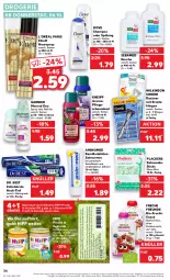 Gazetka promocyjna Kaufland - Gazetka - ważna od 12.10 do 12.10.2022 - strona 34 - produkty: angebot, Bad, beutel, bio, Blüte, Brei, bürste, coupon, creme, deo, deo spray, dove, Dr. Best, dusche, eis, elnett, fleisch, freche freunde, frucht, garnier, haarspray, hipp, Kamill, kamille, kneipp, lack, Lacke, mint, rasierer, roll-on, schaumbad, sebamed, shampoo, shampoo oder spülung, snack, spülung, Ti, wilkinson, zahnbürste, zahncreme, Zahnseide, ZTE, zucker