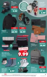 Gazetka promocyjna Kaufland - Gazetka - ważna od 12.10 do 12.10.2022 - strona 37 - produkty: Armband, Armbanduhr, Bau, baumwolle, Brei, Cap, Damen-Slip, damen-slips, edelstahl, eis, erde, Geldbörse, Jacke, ndk, Rauch, retroshorts, rucksack, rwe, sac, schuhe, shorts, slip, slips, socken, Sport, sportsocken, Steppjacke, Tasche, Ti, uhr, versandkostenfrei, wasser, wolle, zipper