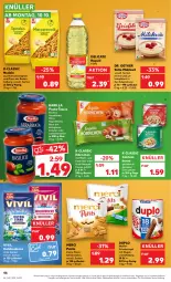 Gazetka promocyjna Kaufland - Gazetka - ważna od 12.10 do 12.10.2022 - strona 46 - produkty: angebot, arrabbiata, barilla, basilico, beutel, bolognese, bonbons, Cashew, cashewkerne, creme, datteltomaten, Dr. Oetker, duplo, eier, hartweizen, hörnchen, karamell, kräuter, leine, merci, milch, Nougatcreme, nudel, nudeln, nuss, olive, pasta, pasta-sauce, rapsöl, riegel, salz, sauce, schoko, schokolade, schokoladen, schokoriegel, Ti, tomate, tomaten, ZTE, zucker