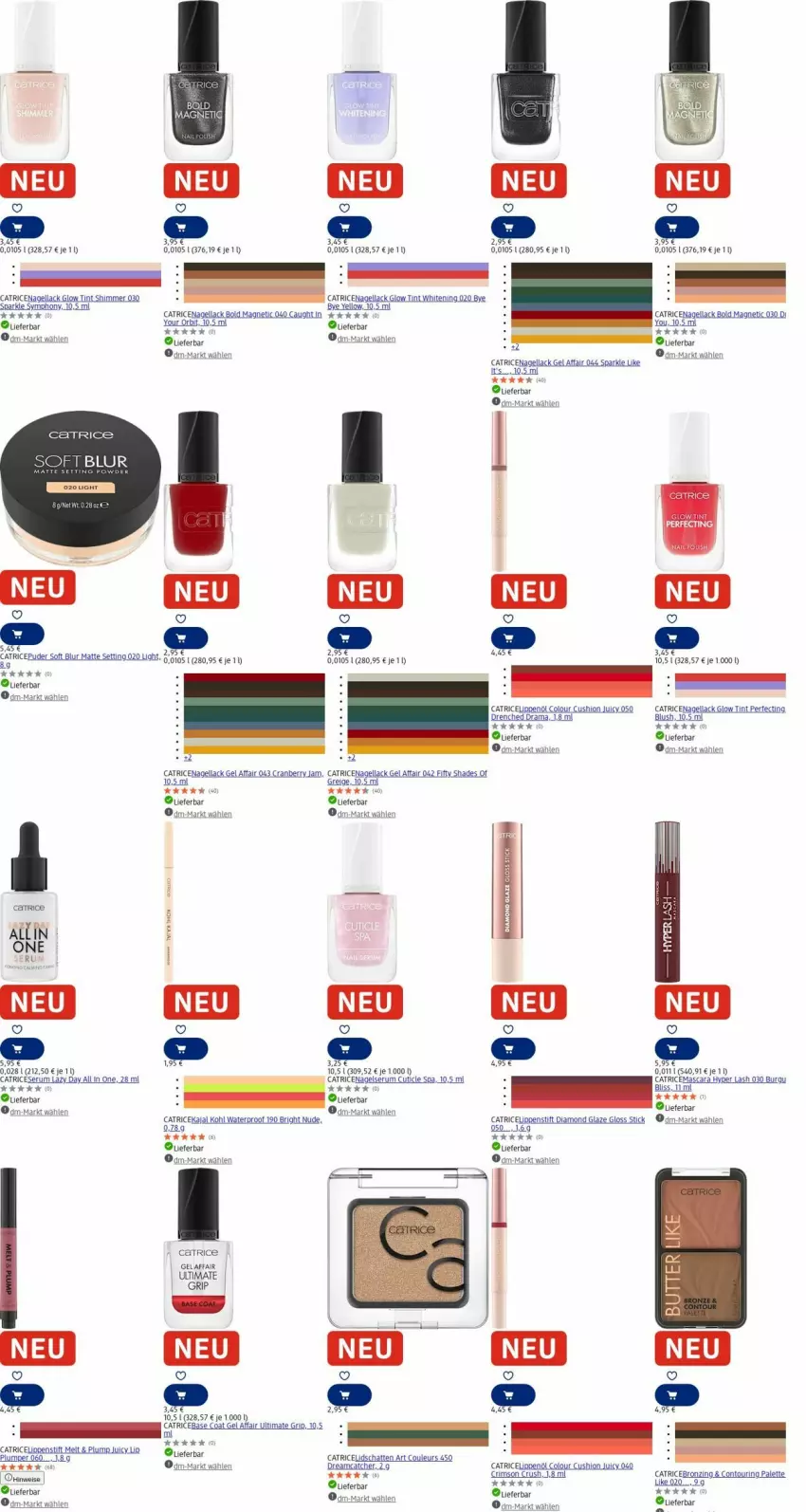 Aktueller Prospekt Dm Drogerie - Prospekte - von 04.08 bis 13.08.2025 - strona 15 - produkty: akku, cranberry, lack, Lippenstift, Mascara, Nagellack, Palette, ring, rum, Serum, Ti, uhr, uhu