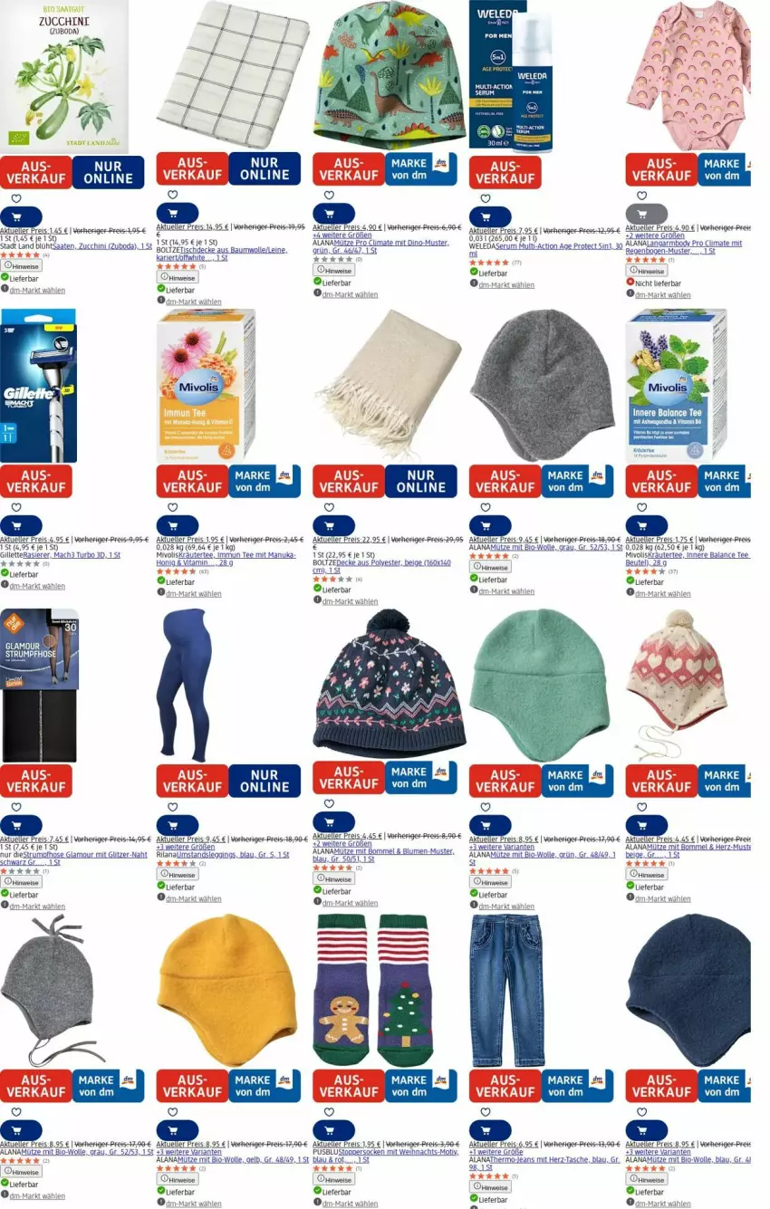 Aktueller Prospekt Dm Drogerie - Prospekte - von 04.08 bis 13.08.2025 - strona 3 - produkty: arla, beutel, bio, body, decke, eis, gillette, honig, hose, jeans, kräuter, LG, mac, mach3, Mütze, nuk, rasierer, reis, Ria, rum, Tasche, tee, Ti, topper, usb, vita, wolle