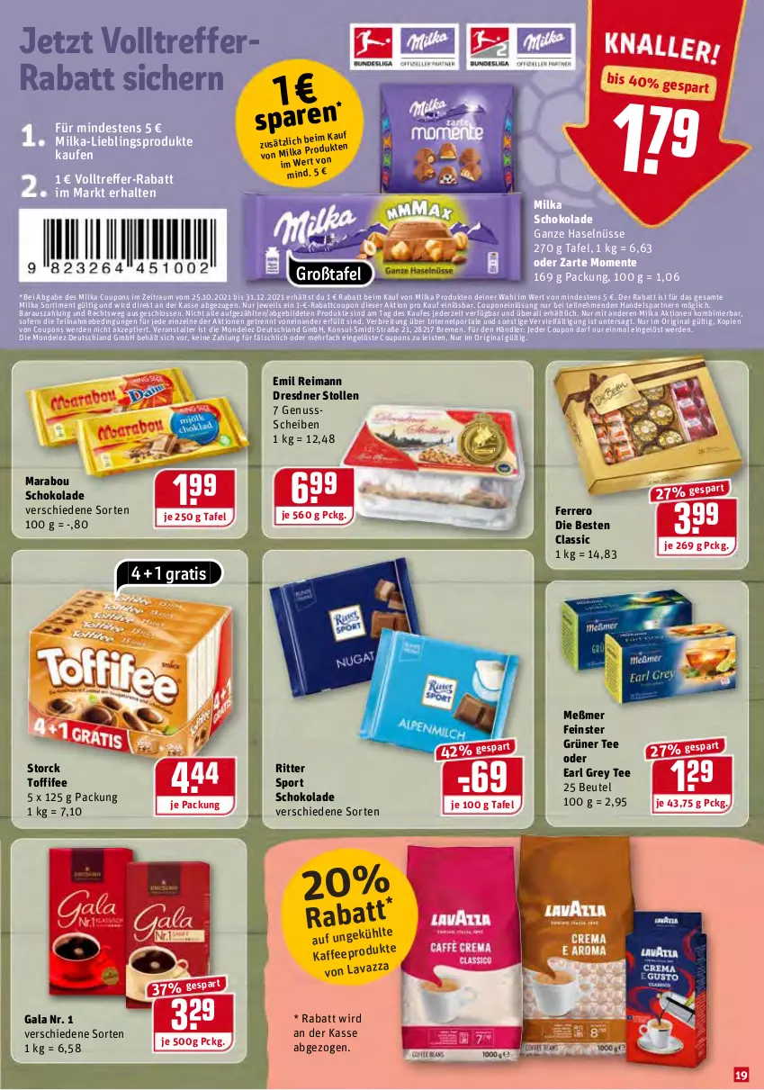 Aktueller Prospekt Rewe - Diese Woche im Angebot! - von 25.10 bis 30.10.2021 - strona 19