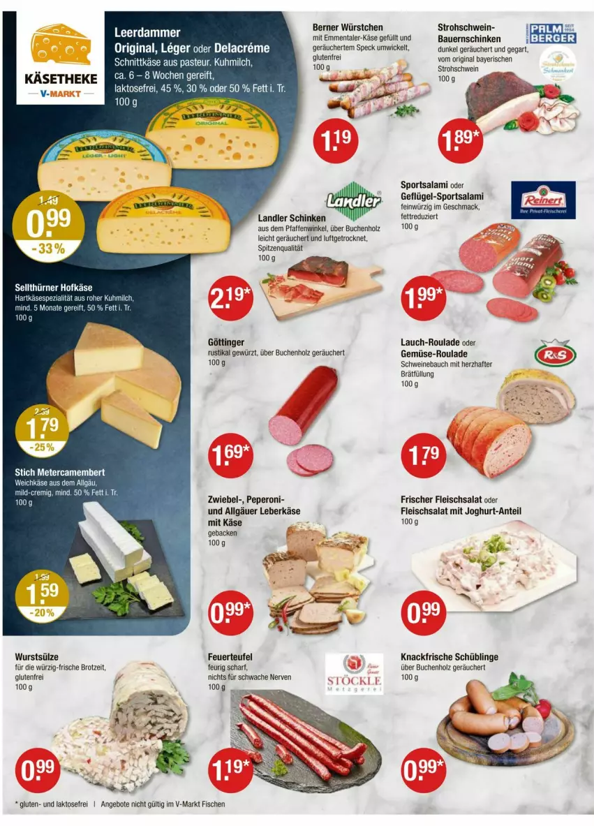 Aktueller Prospekt Vmarkt - Prospekte - von 10.07 bis 16.07.2025 - strona 2 - produkty: angebot, angebote, auer, Bau, Bauer, Bauernschinken, brot, buch, camembert, eis, emmentaler, fisch, fische, fleisch, fleischsalat, geback, Geflügel, gewürz, gin, hartkäse, Holz, joghur, joghurt, Käse, käsetheke, leberkäs, leberkäse, leerdammer, LG, mac, milch, peperoni, Peroni, salami, salat, schinken, schnittkäse, schwein, schweine, Schweinebauch, Speck, Spezi, spitzenqualität, Sport, Ti, weichkäse, wein, weine, WICK, wurst, würstchen, zwiebel