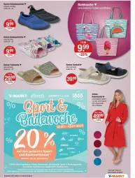 Gazetka promocyjna Vmarkt - Prospekte - Gazetka - ważna od 16.07 do 16.07.2025 - strona 17 - produkty: angebot, angebote, Bad, Badehose, Bademantel, Bau, baumwolle, hose, hosen, LG, Mantel, pantolette, sandale, schuhe, Sport, sporttasche, Tasche, taschen, Ti, Trekkingschuh, Trekkingschuhe, wolle