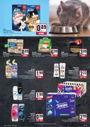 Gazetka promocyjna E Center - Angebote der Woche - Gazetka - ważna od 30.09 do 30.09.2023 - strona 25 - produkty: aktiv gel, deka, deo, deospray, duschgel, eis, elle, ente, felix, flasche, gin, gliss, gliss kur, katzennahrung, Katzenstreu, pflanze, pflanzen, purina, Rauch, reiniger, reis, rexona, rind, rinder, roll-on, Roller, rwe, schwarzkop, schwarzkopf, shampoo, shampoo oder spülung, snack, spülung, Tasche, taschen, taschentücher, Tempo, Ti, tücher, wc ente, wc-reiniger, ZTE