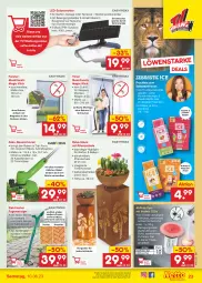 Gazetka promocyjna Netto Marken-Discount - Filial-Angebote - Gazetka - ważna od 10.06 do 10.06.2023 - strona 23 - produkty: akku, angebot, apfel, batterie, Brei, bürste, bürsten, eis, ente, fenster, frucht, früchte, früchten, Garten, Kraut, leds, Liege, mango, mit frucht, moskitonetz, rasen, rasentrimmer, reifen, reiniger, Reinigung, reis, ring, rwe, Schal, Schale, schrauben, Ti, timer, topf, zitrone, zitronen, ZTE