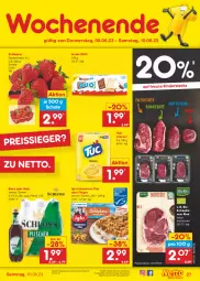 Gazetka promocyjna Netto Marken-Discount - Filial-Angebote - Gazetka - ważna od 10.06 do 10.06.2023 - strona 27 - produkty: angebot, beef, beere, beeren, bestpreis, bier, Biere, bio, cracker, eis, entrecôte, erdbeere, erdbeeren, filegro, filet, hüftsteak, iglo, Kinder, malz, reis, reiss, rind, rinder, Rindersteak, roastbeef, Schal, Schale, schlemmer-filet, steak, steaks, Ti, tuc, ZTE