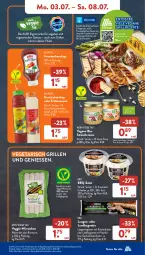 Gazetka promocyjna AldiSud - NÄCHSTE WOCHE - Gazetka - ważna od 08.07 do 08.07.2023 - strona 9 - produkty: aldi, baguette, bio, blume, bratwurst, brötchen, burger, butter, Coleslaw, creme, curry, decke, eis, elle, flasche, Garten, gewürz, gewürzketchup, grill, hamburger, ketchup, kosmetik, Kraut, kräuter, kräuterbutter, krautsalat, LG, mit paprika, nuss, paprika, reis, rezept, rezepte, salat, sauce, Ti, tomate, tomaten, tomatenketchup, Vegeta, veggie, wiener, wurst, würstchen, ZTE