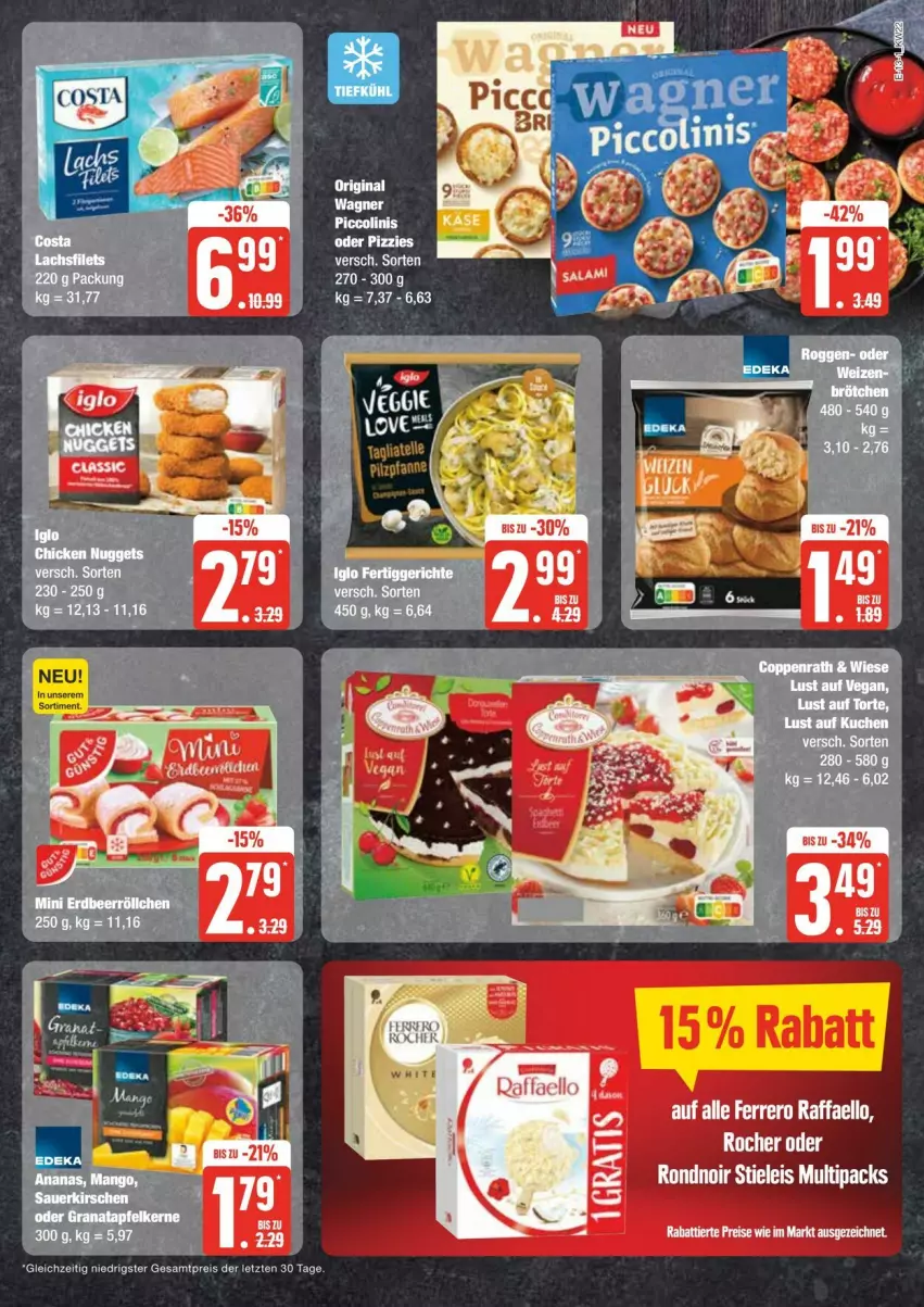 Aktueller Prospekt Edeka - Prospekte - von 25.05 bis 01.06.2024 - strona 13 - produkty: eier, eis, ferrero, Ferrero Rocher, grana, Rana, reis, Ti, wagner, ZTE