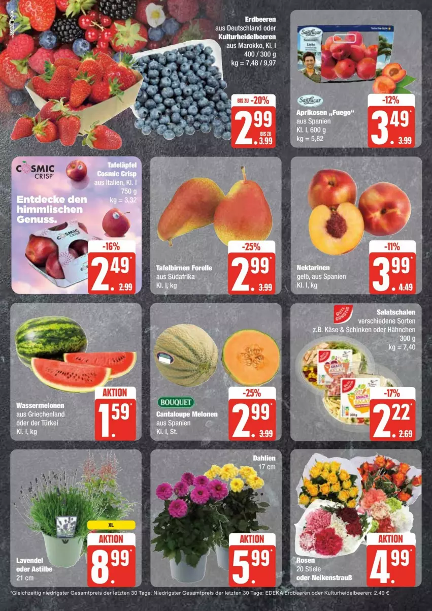 Aktueller Prospekt Edeka - Prospekte - von 25.05 bis 01.06.2024 - strona 6 - produkty: beere, beeren, deka, eis, erdbeere, erdbeeren, heidelbeere, heidelbeeren, melone, melonen, reis, Ti, wasser, wassermelone, wassermelonen, ZTE