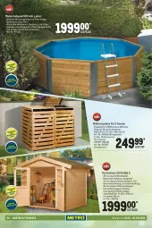 Gazetka promocyjna Metro - Garten und Terrasse - Gazetka - ważna od 01.06 do 01.06.2022 - strona 24 - produkty: braun, Garten, Gartenhaus, Holz, honig, massivholz, pool, Ria, Ti, wasser, ZTE