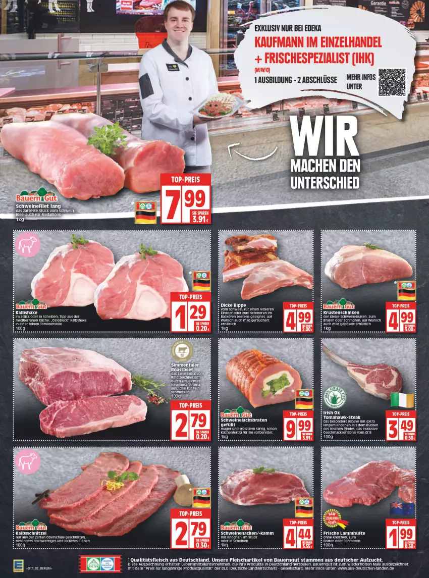 Aktueller Prospekt Edeka - Angebote der Woche - von 14.03 bis 19.03.2022 - strona 2 - produkty: auer, axe, backofen, Bau, Bauer, bauerngut, braten, eier, eis, elle, ente, filet, fleisch, grill, Haxe, Kalbshaxe, küche, lamm, lebensmittel, LG, mac, nuss, Ofen, reis, rel, rind, Schal, Schale, schnitten, schnitzel, schwein, schweine, schweinefilet, schweinenacken, Soße, steak, tee, Ti, tomate, tomaten, wein, weine