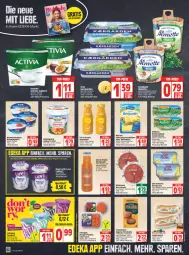 Gazetka promocyjna Edeka - Angebote der Woche - Gazetka - ważna od 19.03 do 19.03.2022 - strona 8 - produkty: activia, activia joghurt, almette, alpenfrischkäse, auer, aufstrich, Bau, Bauer, Becher, beutel, bifi, bio, Bio-Salami, braten, brot, brotaufstrich, burger, danone, deka, dell, direktsaft, eis, elle, flasche, frikadellen, frischkäse, frucht, hochland, joghur, joghurt, joghurt mild, Käse, käsescheiben, Köttbullar, leberwurst, LG, margarine, Mett, milka, milkana, milram, natur, pfirsich, rahmjoghurt, Reibekäse, reis, saft, salami, Schmelzkäse, schnittkäse, schnittkäsescheiben, smoothie, Ti, top-preis, weihenstephan, wiltmann, wurst