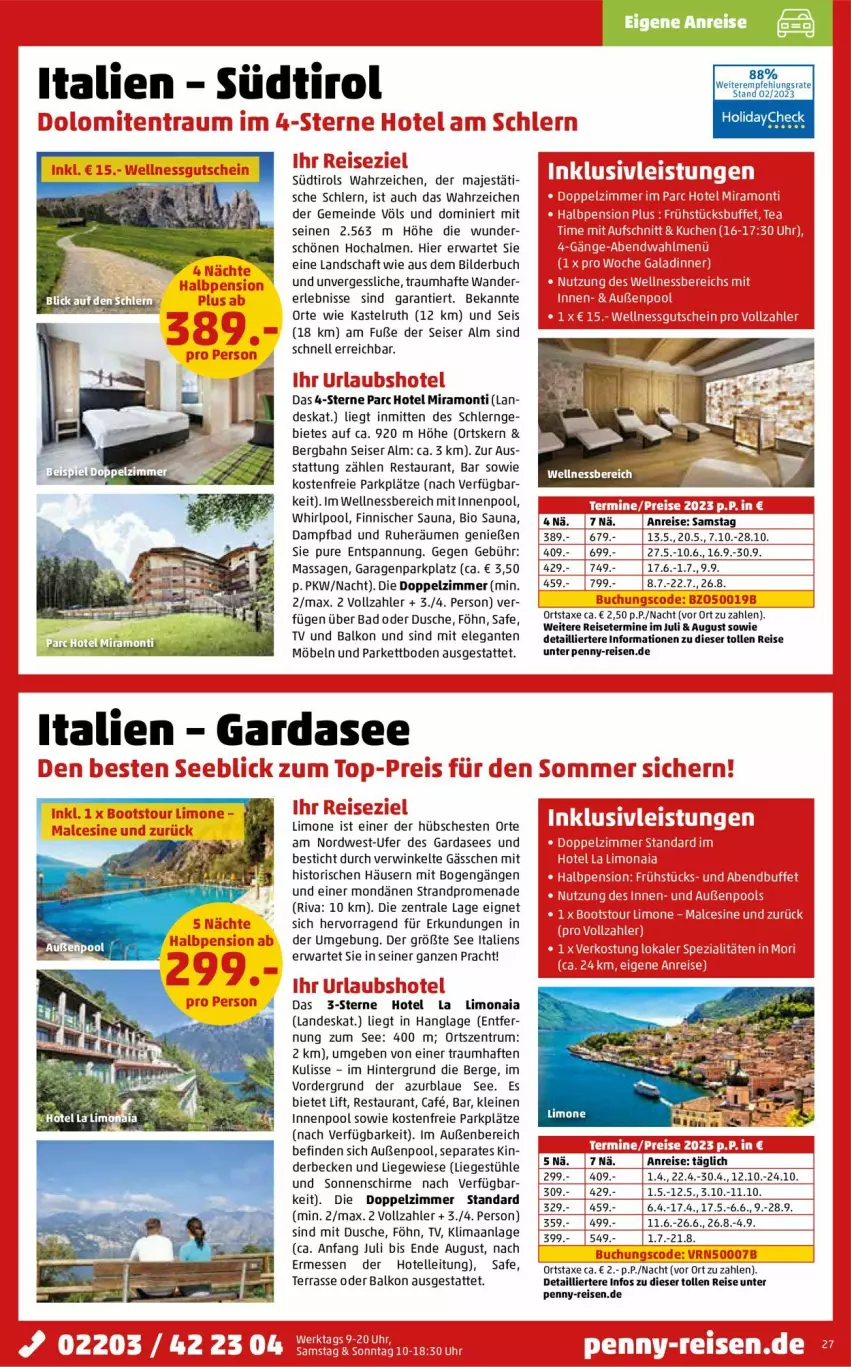 Aktueller Prospekt Penny - Prospekte - von 01.03 bis 31.03.2023 - strona 27 - produkty: axe, Bad, bio, buch, dusche, eis, elle, holidaycheck, innenpool, leine, Liege, limo, möbel, pool, reis, rum, schirme, sonnenschirm, Ti, wellnessbereich, Whirlpool