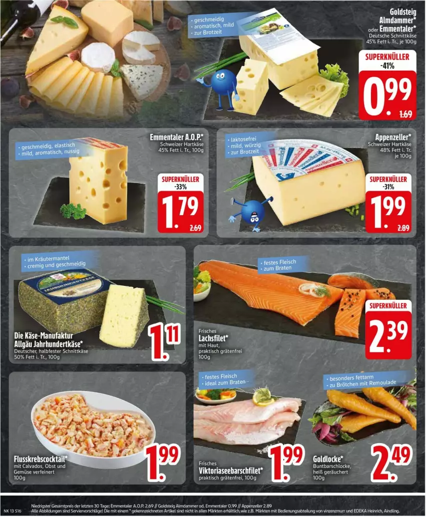 Aktueller Prospekt Edeka - Prospekte - von 24.03 bis 29.03.2025 - strona 18 - produkty: appenzeller, deka, eis, elle, emmentaler, ente, goldsteig, Käse, LG, reis, ZTE