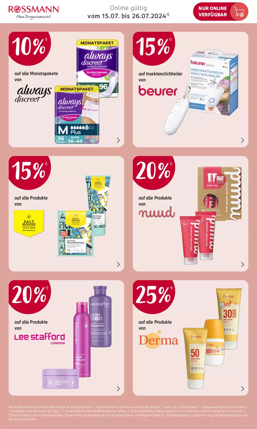 Aktueller Prospekt Rossmann - Prospekte - von 15.07 bis 26.07.2024 - strona 2 - produkty: angebot, angebote, eis, elle, LG, ndk, reis, sekt, teller, Ti, versandkostenfrei, wedel, ZTE