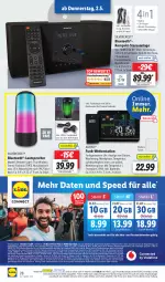 Gazetka promocyjna Lidl - Aktionsprospekt - Gazetka - ważna od 04.05 do 04.05.2024 - strona 32 - produkty: angebot, auer, batterie, batterien, bluetooth®-lautsprecher, braun, Brei, buch, deka, dell, eis, elle, fernbedienung, frosta, inklusivleistungen, ladekabel, lautsprecher, led-licht, Mode, Mp3, ndk, Persona, Radio, Rauch, reis, rel, Schal, Schale, silvercrest, spee, Surf, Ti, uhr, usb, vodafone, wasser, weck, Wetterstation, ZTE