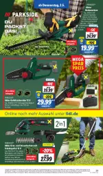 Gazetka promocyjna Lidl - Aktionsprospekt - Gazetka - ważna od 04.05 do 04.05.2024 - strona 33 - produkty: akku, angebot, Brei, coupon, eis, Grasschere, heckenschere, Kette, ladegerät, messer, Parkside, Persona, rasen, Rauch, reis, Schere, Strauchschere, Teleskop, teleskopstiel, Ti, ZTE