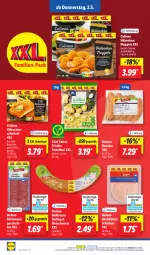 Gazetka promocyjna Lidl - Aktionsprospekt - Gazetka - ważna od 04.05 do 04.05.2024 - strona 48 - produkty: brustfilet, dulano, Edelsalami, eis, filet, fleisch, fleischwurst, Geflügel, Hähnchenschnitzel, hinterschinken, knacker, ndk, nuggets, preisvorteil, reis, salami, Schal, Schale, schinken, schnitten, schnitzel, Ti, torte, tortelloni, wurst