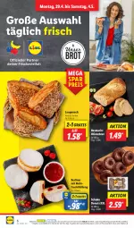 Gazetka promocyjna Lidl - Aktionsprospekt - Gazetka - ważna od 04.05 do 04.05.2024 - strona 6 - produkty: angebot, berliner, brot, coupon, Donut, donuts, eis, frucht, Laugeneck, ndk, olive, oliven, reis, rosmarin, Schal, Schale, schoko, Ti