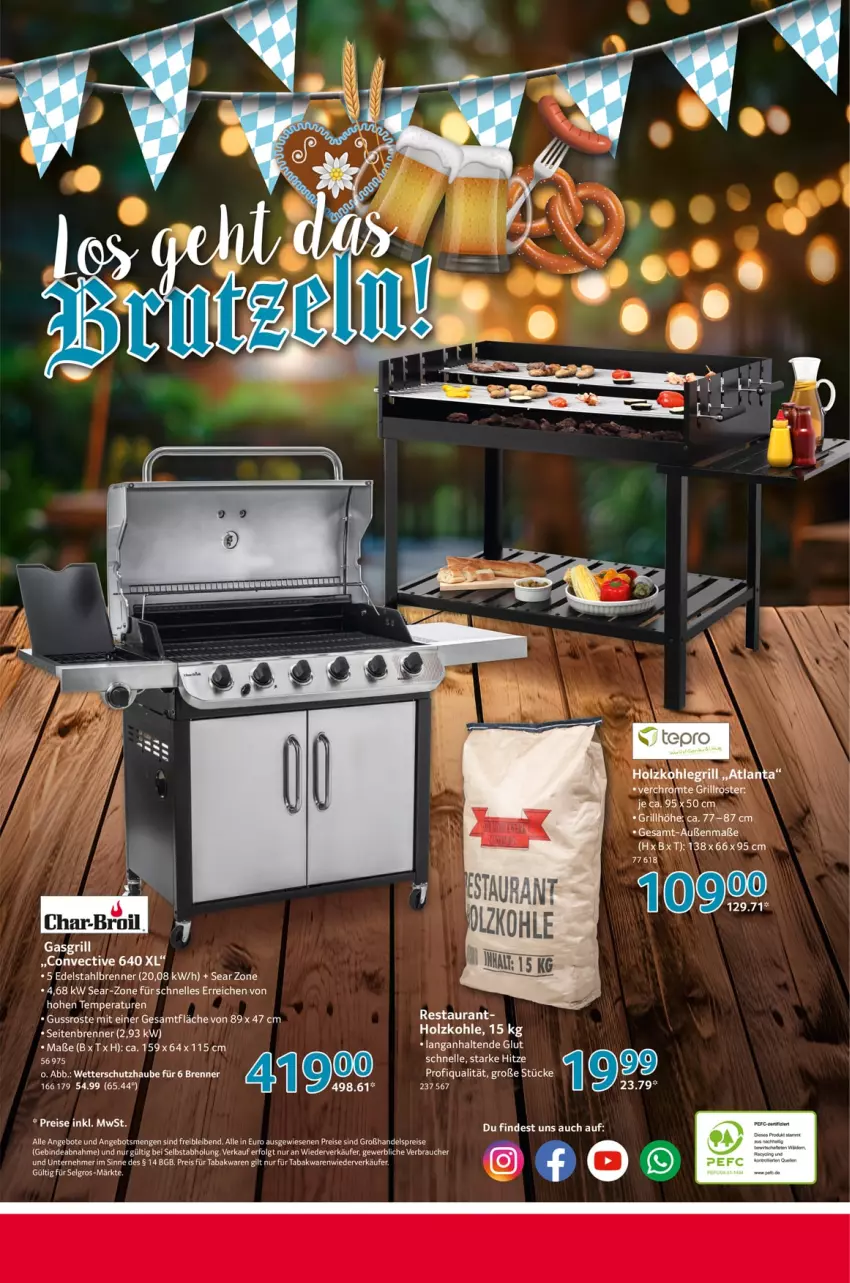 Aktueller Prospekt Selgros - O'zapft is - von 22.08 bis 21.09.2024 - strona 16 - produkty: angebot, angebote, edelstahl, eis, elle, gasgrill, grill, grillrost, Holz, holzkohle, holzkohlegrill, Kohlegrill, LG, Rauch, reis, Ti