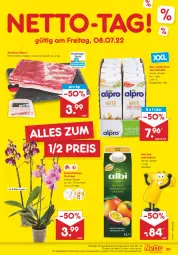 Gazetka promocyjna Netto Marken-Discount - Filial-Angebote - Gazetka - ważna od 09.07 do 09.07.2022 - strona 39 - produkty: alpro, angebot, Bau, bestpreis, bier, Blüte, drink, eis, hafer, Haferdrink, Mett, Nektar, orchidee, reis, saft, Schmetterling, schmetterlingsorchidee, schwein, schweine, schweine-bauch, Ti, topf, usb, wein, weine, ZTE