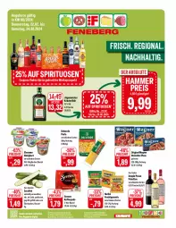 Gazetka promocyjna Feneberg - Prospekte - Gazetka - ważna od 24.02 do 24.02.2024 - strona 1 - produkty: almighur, almighurt, angebot, angebote, Becher, beutel, coupon, coupons, doppio passo, ehrmann, ehrmann almighurt, eis, elle, erde, flasche, frucht, fruchtgummi, fruchtgummis, Germ, gin, grill, haribo, jägermeister, kaffee, kaffeepads, kräuter, kräuterlikör, Laufen, likör, Meister, Ofen, original wagner, passo, pasta, pizza, primitivo, reis, rwe, salat, senseo, spirituosen, steinofen, steinofen pizza, Ti, wagner, ZTE, zucchini