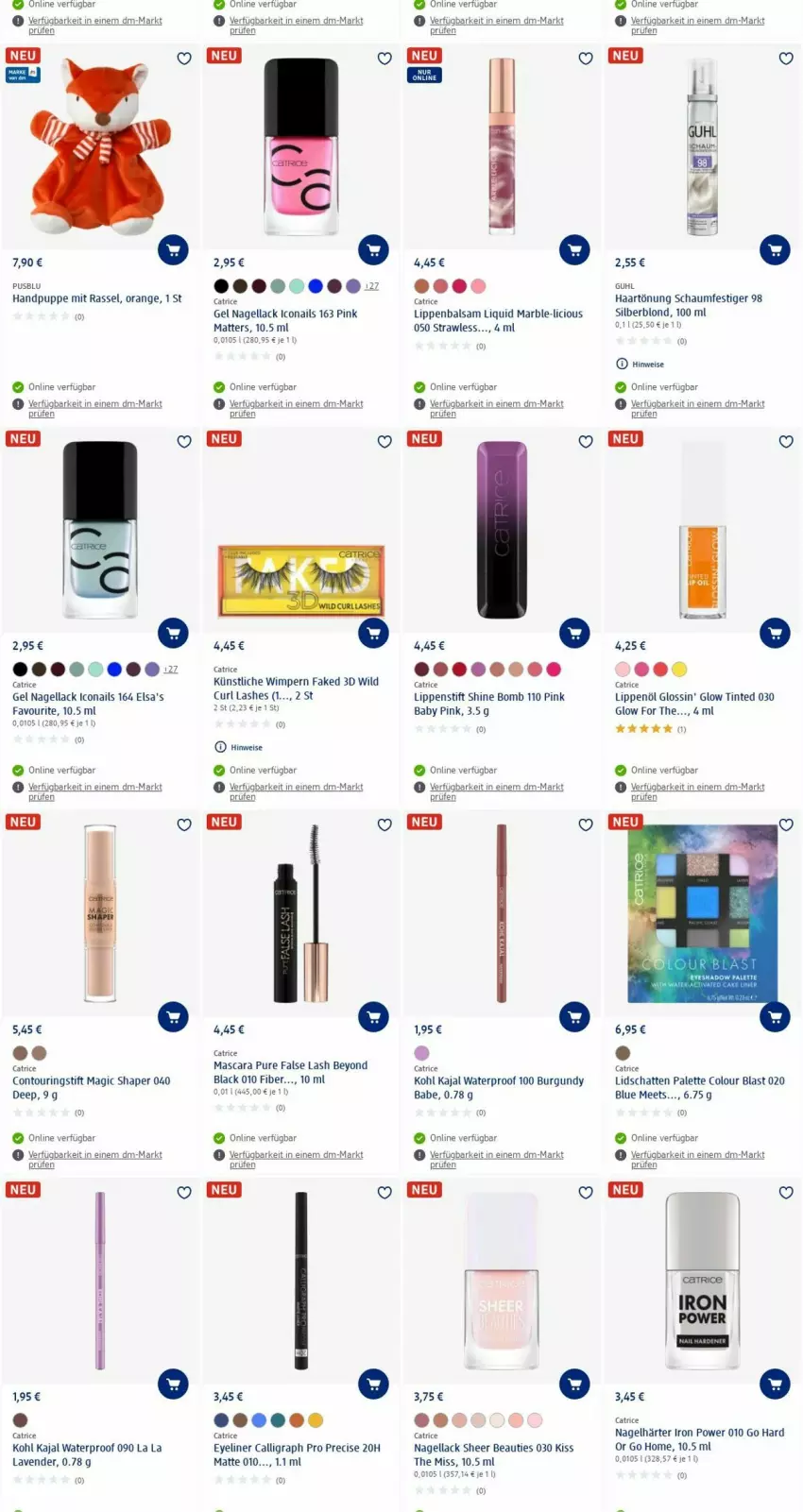 Aktueller Prospekt Dm Drogerie - Prospekte - von 21.08 bis 30.08.2023 - strona 16 - produkty: balsam, eis, Eyeliner, Guhl, lack, Lippenbalsam, Lippenstift, Mascara, Nagellack, orange, Palette, Puppe, ring, schaumfestiger, Ti, usb, Wild, Yo