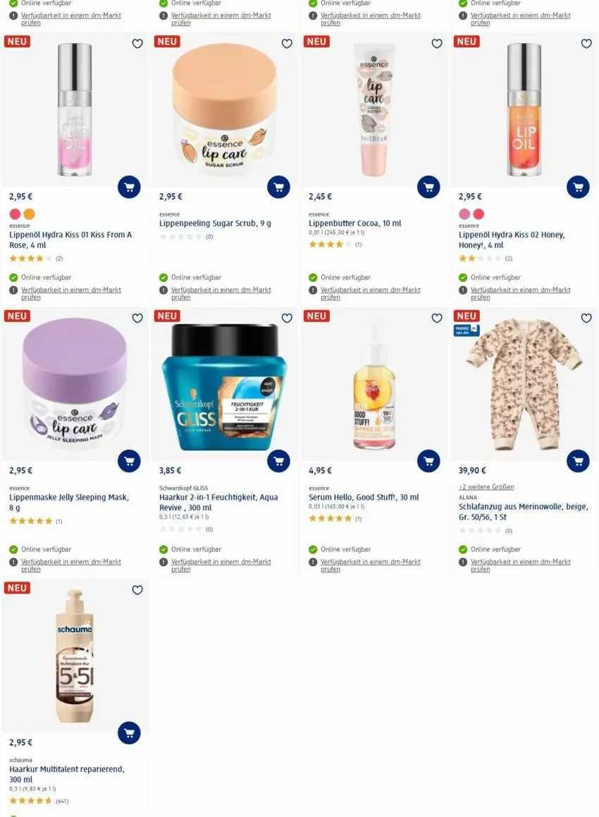 Aktueller Prospekt Dm Drogerie - Prospekte - von 21.08 bis 30.08.2023 - strona 18 - produkty: Anzug, aqua, butter, gliss, Maske, Peeling, rum, schauma, Schlafanzug, schwarzkop, schwarzkopf, Serum, Ti, wolle