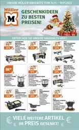 Gazetka promocyjna Mueller - Haushaltswaren Angebote - Gazetka - ważna od 19.11 do 19.11.2022 - strona 1 - produkty: cilio, edelstahl, eis, Elektro, fleisch, Fondue, gabel, grill, grillplatte, Holz, Käse, küche, kuchen, Küchen, küchenprofi, latte, reis, rwe, Spritzschutz, tee, Teelicht, teelichte, Ti, topf
