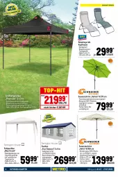 Gazetka promocyjna Metro - NonFood - Gazetka - ważna od 24.07 do 24.07.2022 - strona 4 - produkty: aluminiumgestell, apfel, auer, auflagenbox, decke, Deckel, eis, Faltpavillon, Garten, Gewebeplane, grill, kissen, kopfkissen, Kugel, kühlbox, LG, Liege, natur, pavillon, reis, rel, Ria, sonnenschirm, Tasche, Ti, tisch, top-hit, tragetasche, wasser