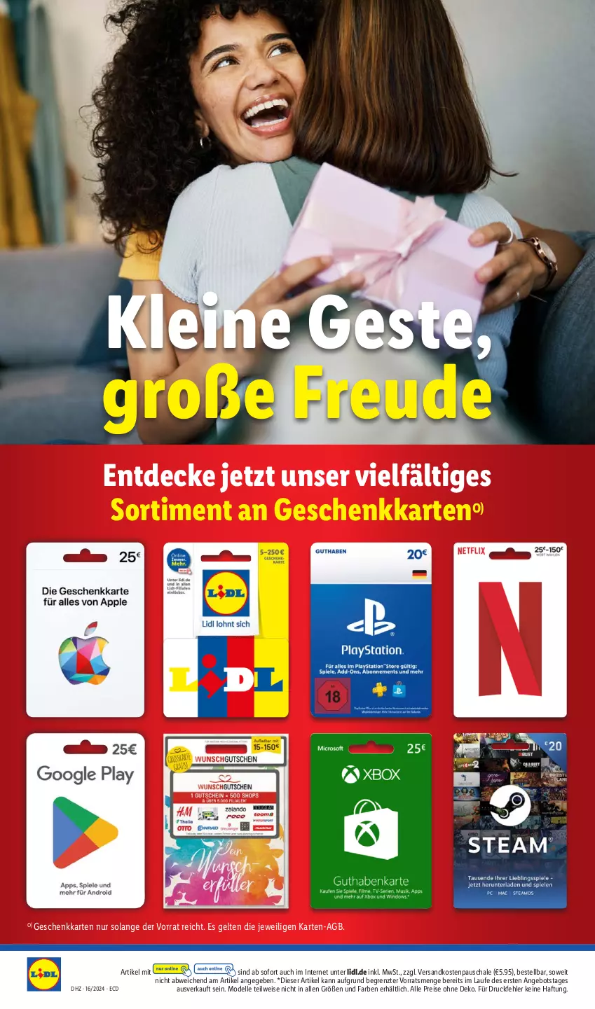 Aktueller Prospekt Lidl - Aktionsprospekt - von 15.04 bis 20.04.2024 - strona 56 - produkty: angebot, decke, dell, eis, elle, leine, Mode, ndk, reis, Schal, Schale, Ti, ZTE